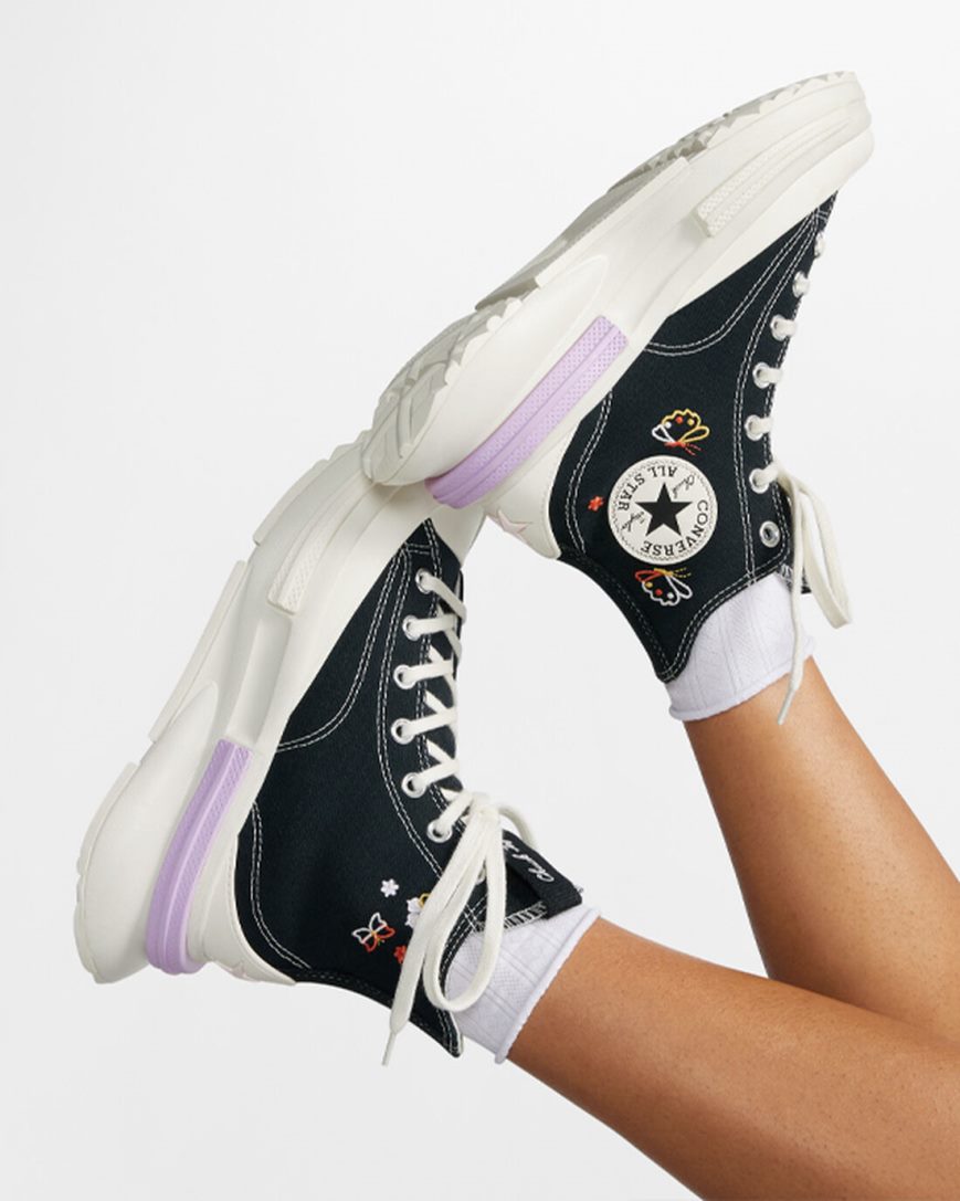 Zapatos Plataforma Converse Run Star Legacy CX Butterfly Wings Altas Mujer Negras | PE 72P8W0